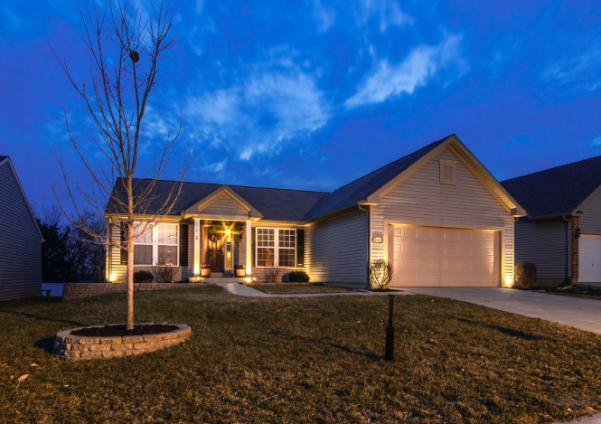a nice home with large front yard